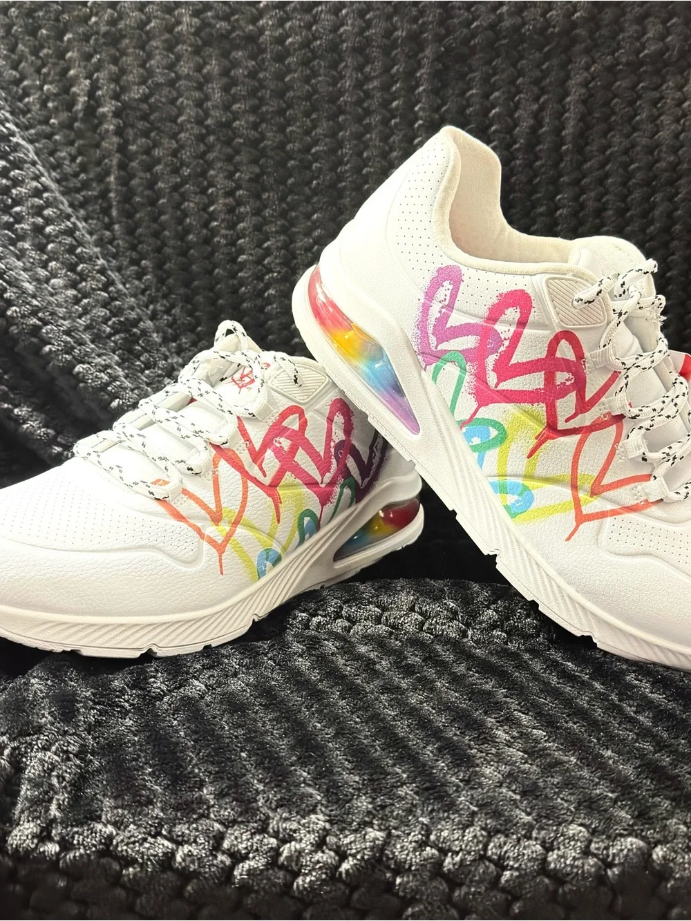 NWT Skechers Uno2 Floating Love JGoldcrown Design Sneakers/Gym Shoes. WOMAN SZ10 - Picture 11 of 11